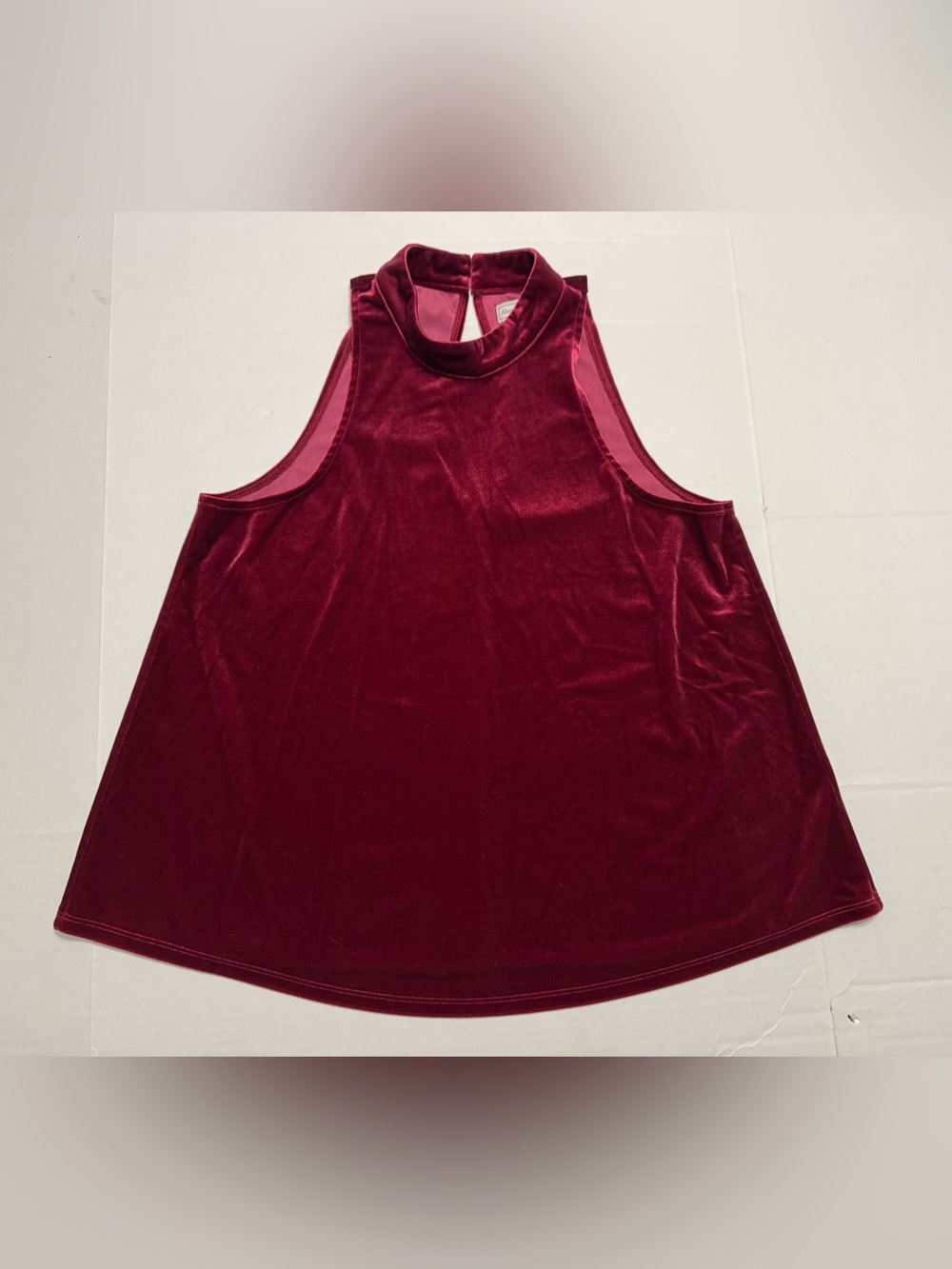 Abercrombie & Fitch Burgundy
Velvet Mock Neck Sleeveless
Top Size M
